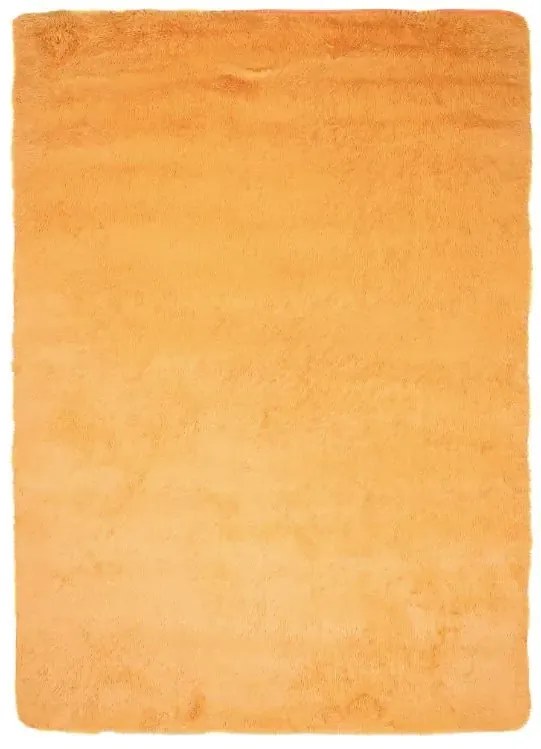 Plyšový koberec TOP - HORČICOVO ŽLTÝ