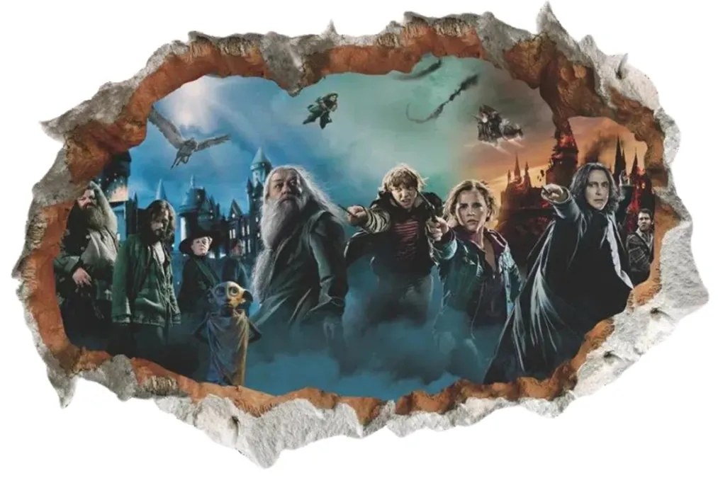 Samolepka na stenu "Harry Potter" 50x70 cm