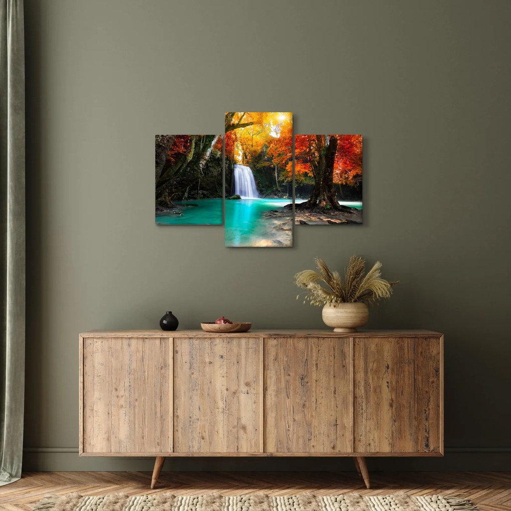 Obraz - Smaragdová lagúna (90x60 cm)