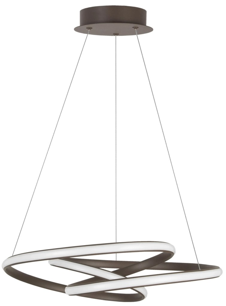 LED luster Menton 52 Hnedá