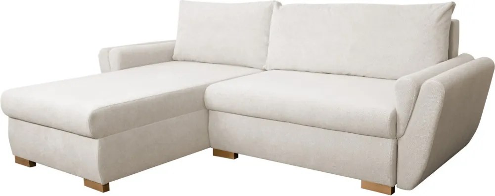 Rohová sedačka Helvetius, krémová látka
