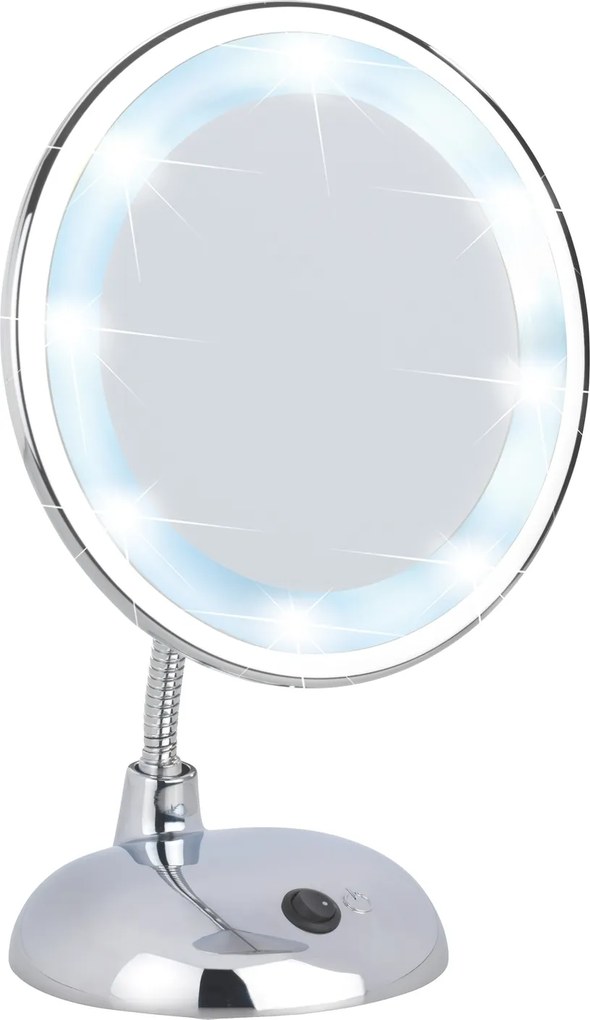 WENKO LED stojaci kozmetické zrkadielko STYLE chrómové 12x28x17,5 cm