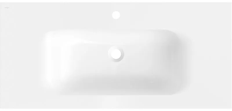 Mexen Vela, umývadlo na zapustenie 101 x 46,5 cm, biela lesklá, 25231000