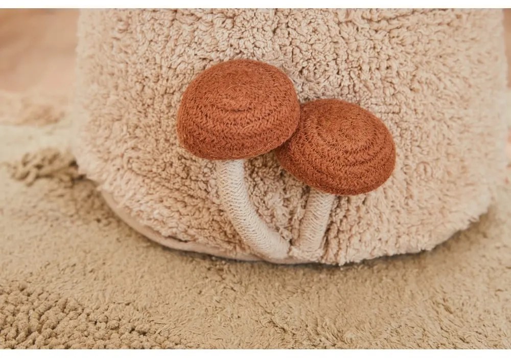 Detský puf v krémovo-tehlovej farbe Boletus – Lorena Canals