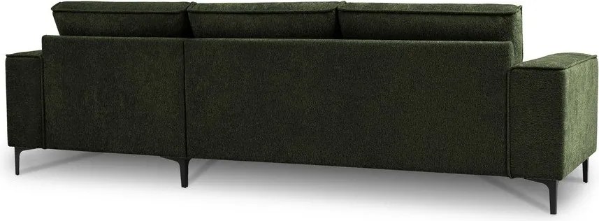 Zelená ženilková rohová pohovka (pravý roh/s leňoškou) Copenhagen – Scandic