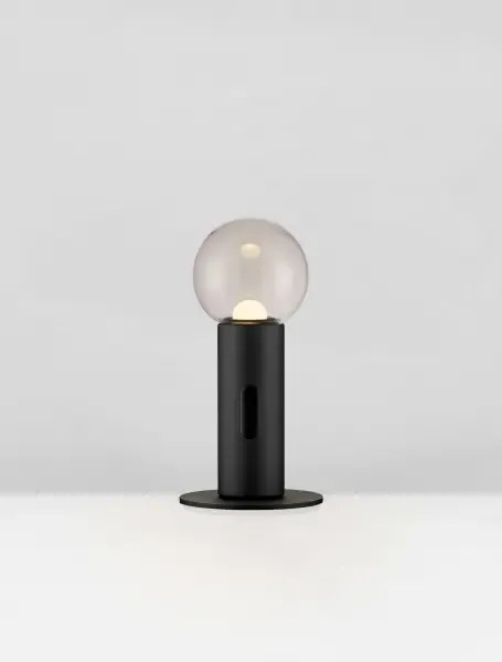 LED stmievateľná čierna stolná lampa Chronos