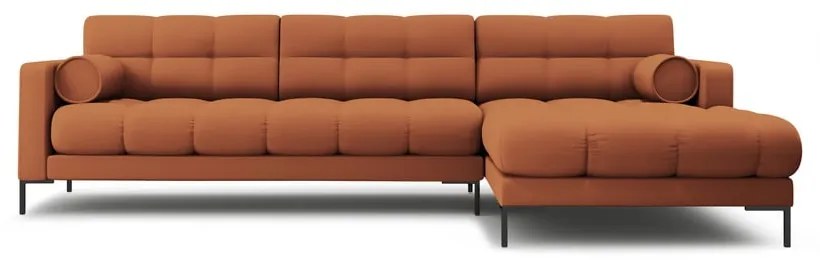 Rohová pohovka v tehlovej farbe (pravý roh) Bali – Cosmopolitan Design