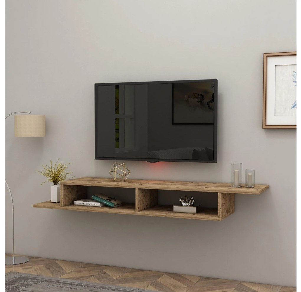 Závesný TV stolík Tuloli (borovica atlantická) . Akcia -16%. Vlastná spoľahlivá doprava až k Vám domov. 1095087