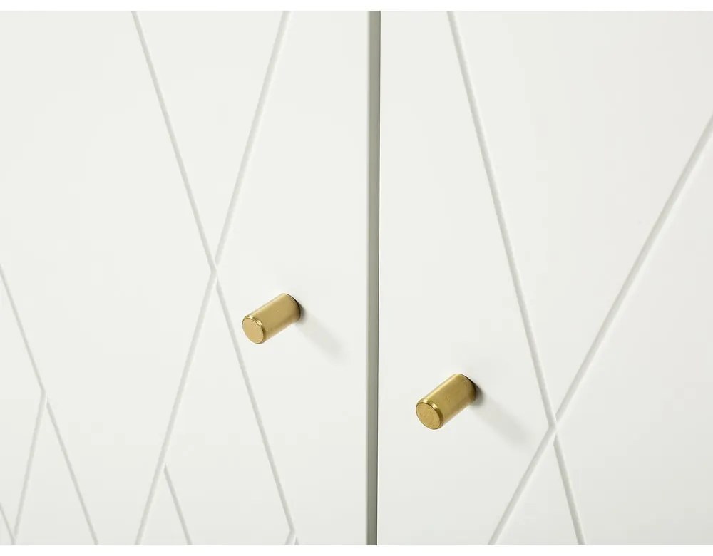 Biela šatníková skriňa Woodman Mia