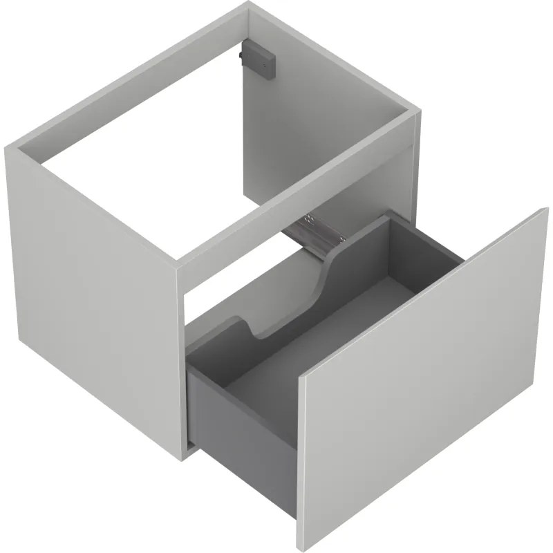 Mexen Orio, kúpeľňová skrinka 60 cm, 1 zásuvka, sivá matná, 91A10-06047-1-BF62