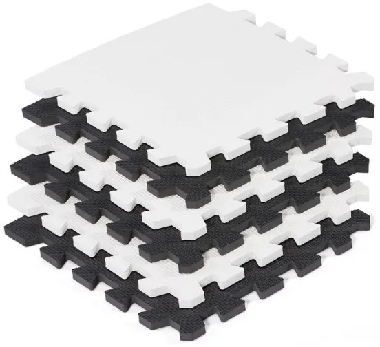 KINDERKRAFT - Penové puzzle LUNO 30ks čierna/biela