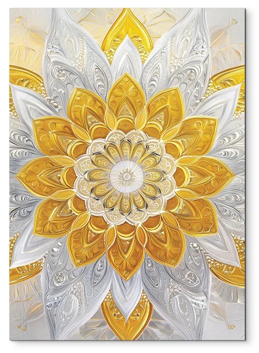 drevko | Kvetinová mandala Zlatý lúč