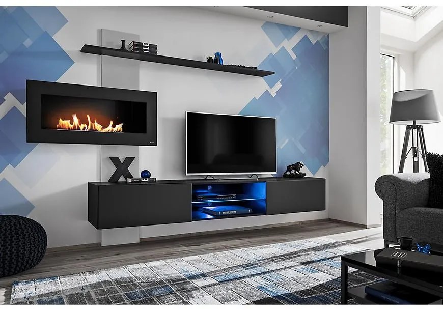 Obývacia stena Flame B + biokrb