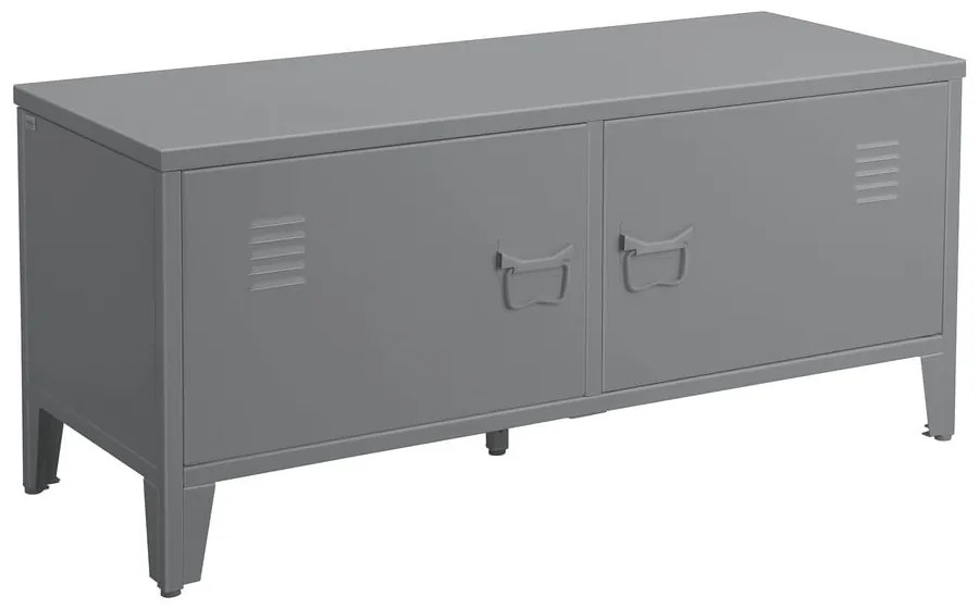 Sivá skrinka na topánky s lavicou Salino – Støraa