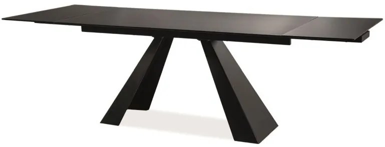 Rozkladací jedálenský stôl 160-240 cm Shelia (čierna + čierna) (pre 8 a viac osôb). Vlastná spoľahlivá doprava až k Vám domov. 1050793