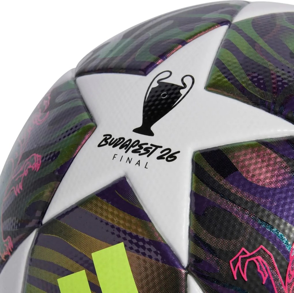 Futbalová lopta adidas UCL 25/26 Final League fialovo-biela JX9095 Veľkosť: 5
