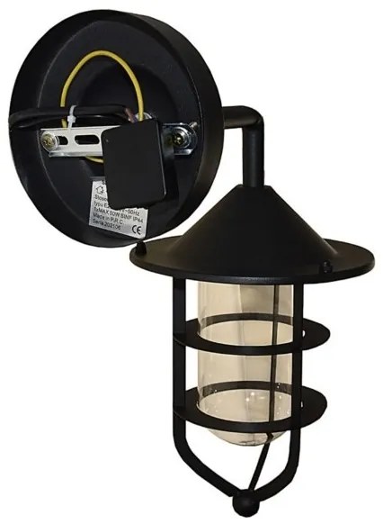 Vonkajšie nástenné svietidlo TAMA 1xE27/60W/230V IP44 čierna