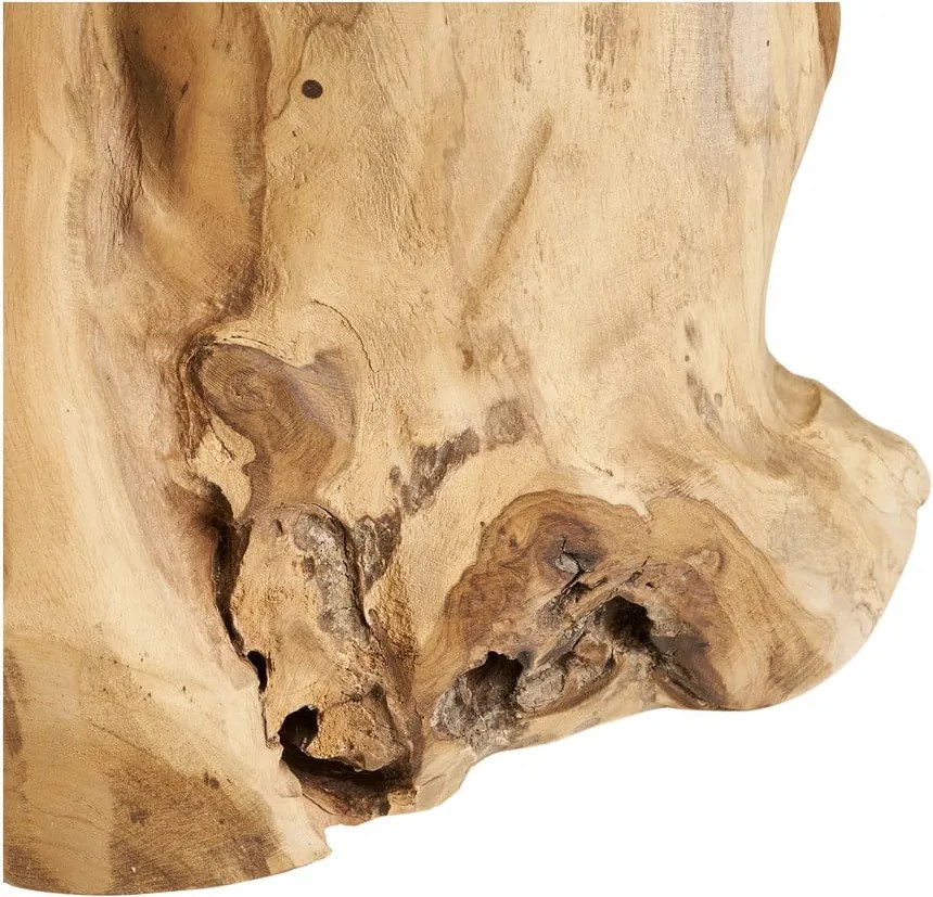 Okrúhly odkladací stolík z teakového dreva ø 40 cm Palena – House Nordic