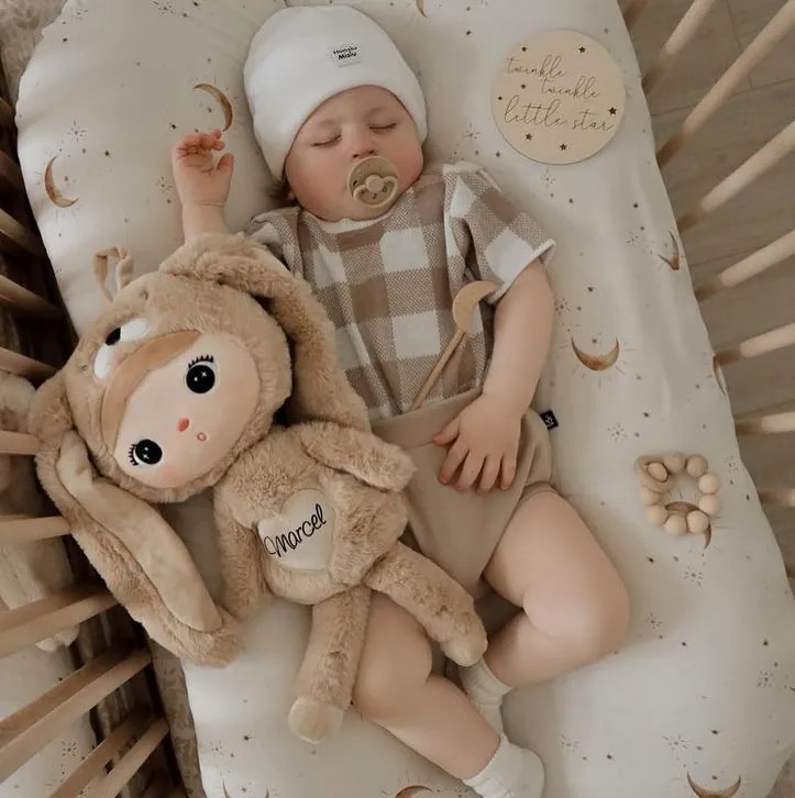 Mojkáčik - Bábika zajačik hnedá 48 cm