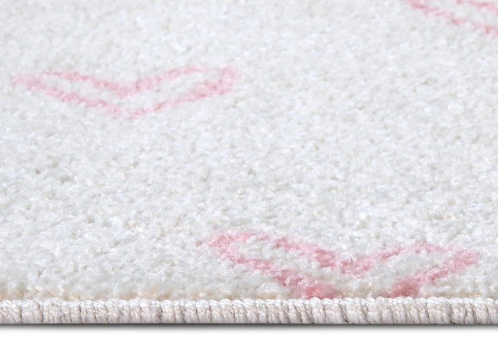 Hanse Home, Detský koberček Adventures 105945 Cream Rose, 120x170, ružová, detská izba