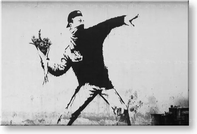 Obraz na plátne Street ART – Banksy - 100x150 cm