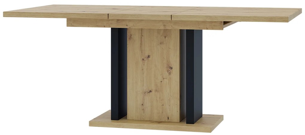 Jedálenský stôl Wogrun (artisan + čierna) (pre 6 až 8 osôb). Akcia -20%. Vlastná spoľahlivá doprava až k Vám domov. 1055273