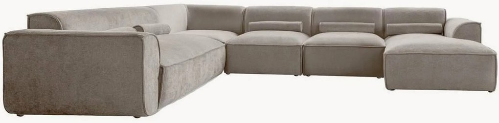 Ženilková modulárna panoramatická rohová pohovka Flex Felix (8-miestna)