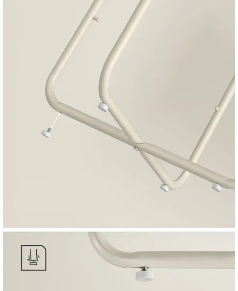 Odkladací stolík NOIRA krémovo-biely