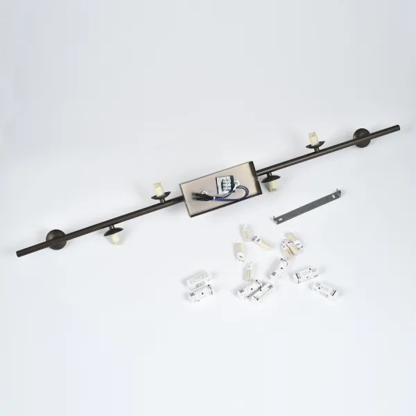 Brilagi - LED Prisadený luster MILLA 7xG9/3W/230V hnedá/dymová hnedá