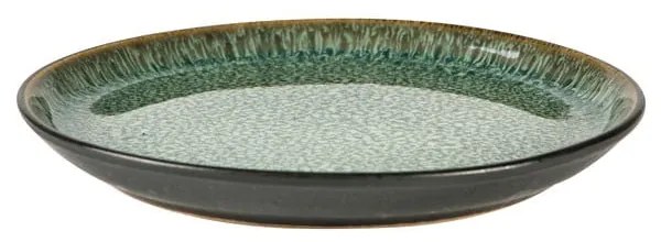 Zelený/čierny dezertný kameninový tanier ø 17 cm Mensa – Bitz