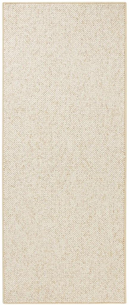 BT Carpet, Behúň Wolly 102843, 80x300, biela, obývacia izba