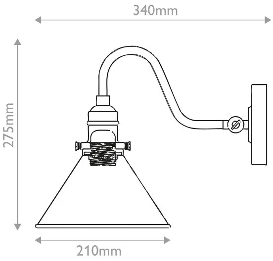 Elstead PV1-AB-MB - Nástenné svietidlo PROVENCE 1xE27/60W/230V zlatá/čierna
