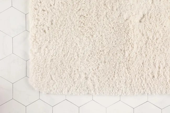 Kúpeľňový koberček SOLID biely