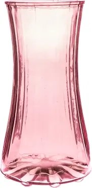 Sklenená váza Nigella 23,5 cm, ružová%