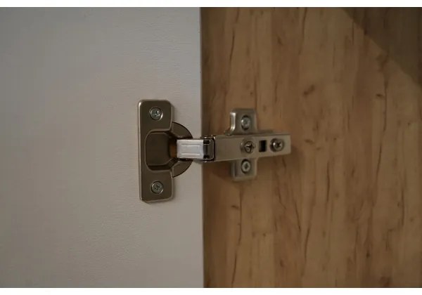 Kuchynská linka MARINA 180 cm, dub craft/lesklá biela