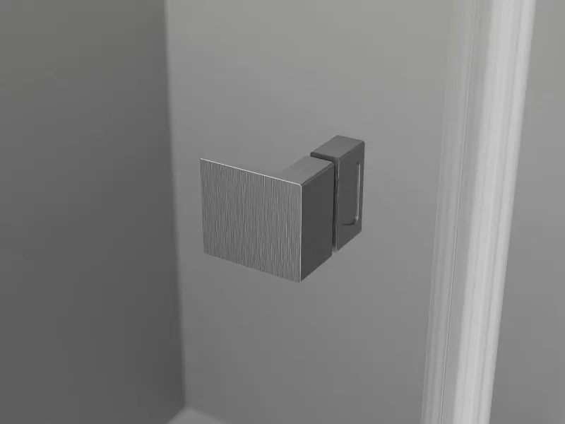 Mexen Lunar Duo, výklopný sprchový kút 90 x 75 cm, 8mm číre sklo, profil grafit brúsený, 834-090L-075P-66-00