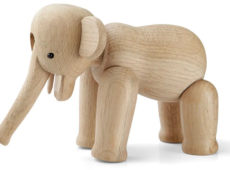 Kay Bojesen Denmark Drevený slon Oak Elephant Mini 9,5 cm