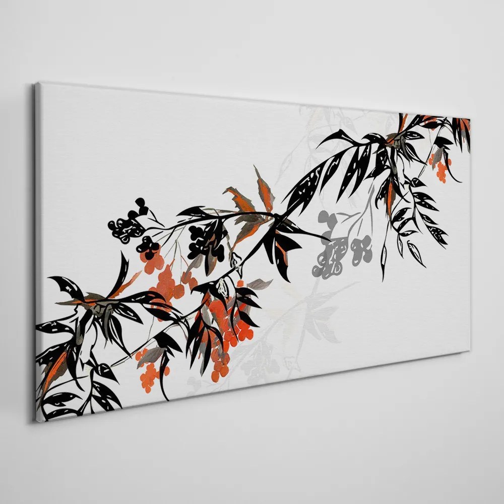 Obraz canvas Abstrakcie Ovocné listy