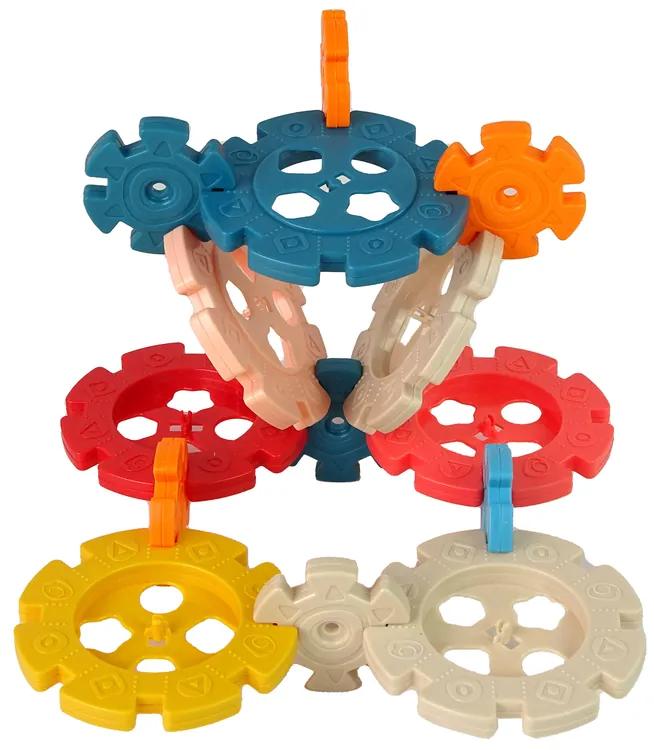Lean Toys Farebné stavebné bloky - 52 kusov