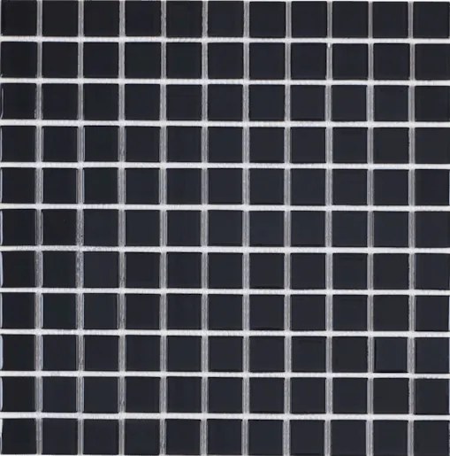 Sklenená mozaika Premium Mosaic černá 30x30 cm lesk MOS25BK