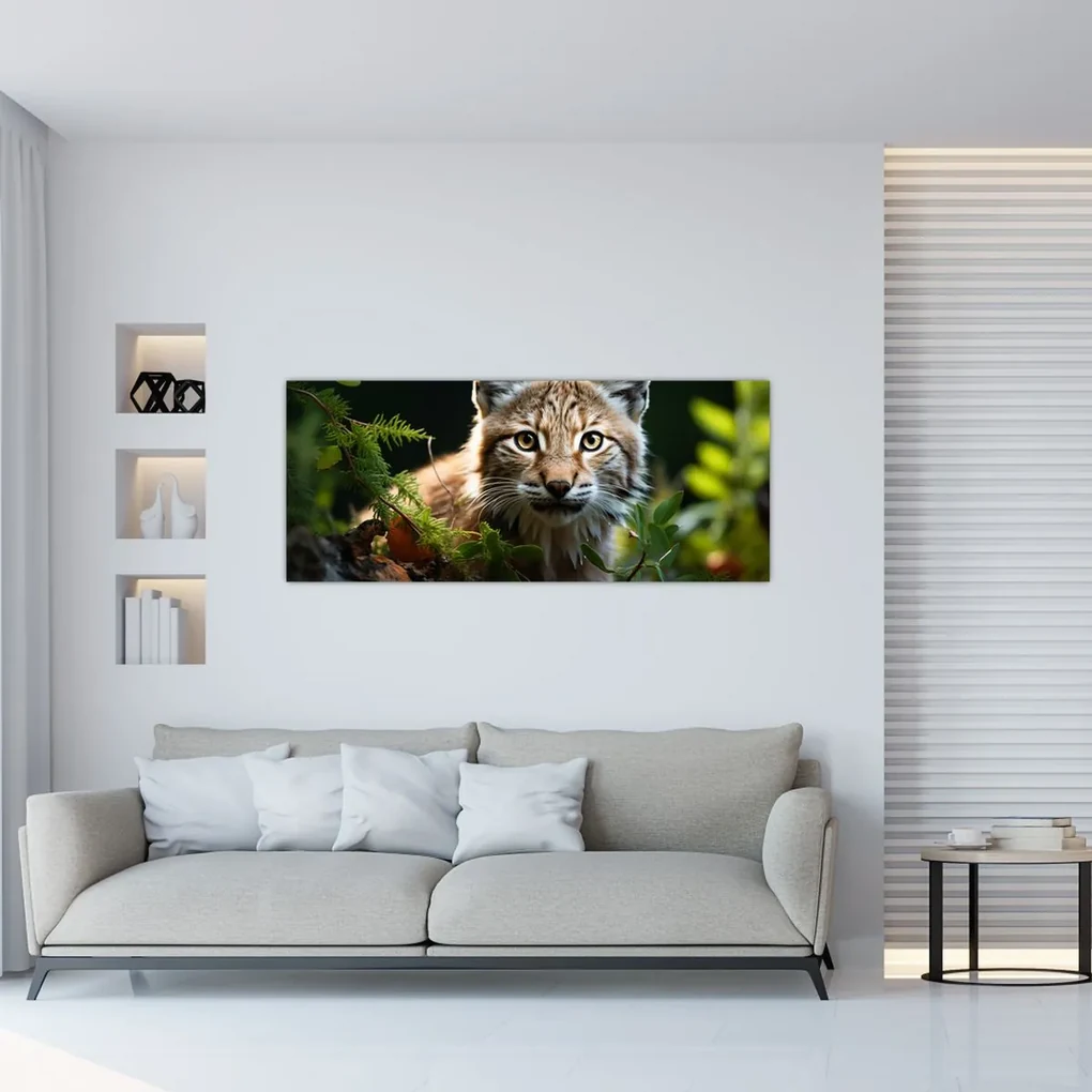 Obraz - Rys (120x50 cm)