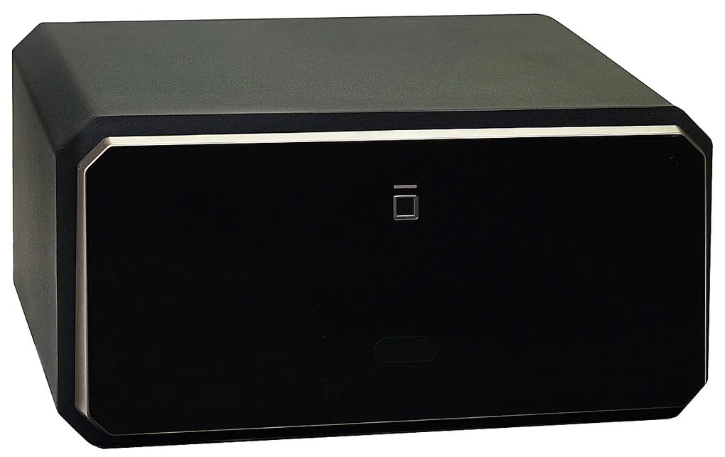 Oceľový sejf s elektronickým zámkom na číselný kód a odtlačok prsta RICHTER RS.23.LUX.FIN, RICHTER černá