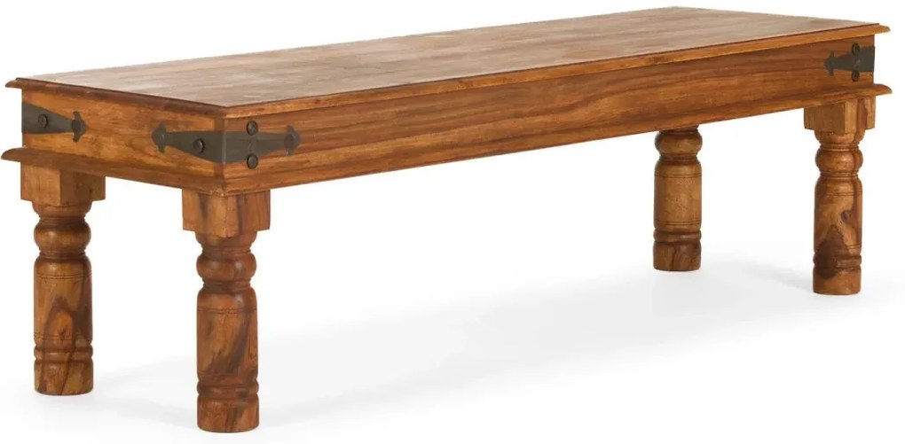 furniture-nabytek.cz - Masivní jídelní sestava Merlin I z palisandru, lakovaná, hnědá – stůl 180x90 cm, lavice a 4 židle