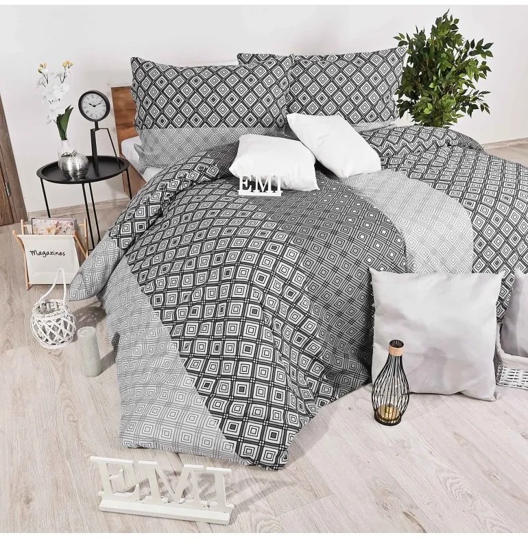 Flanelové obliečky Rainer EMI, Štandardný set jednolôžko obsahuje 1x 140x200 + 1x 70x90