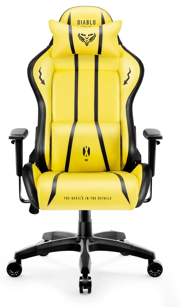 Herné kreslo Diablo X-One 2.0 Normal Size, Electric Yellow/ žlté