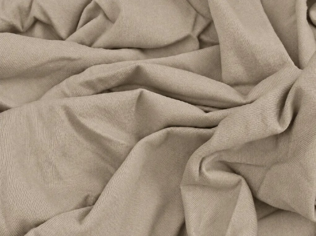 Jersey plachta EXCLUSIVE cappuccino 90 x 200 cm