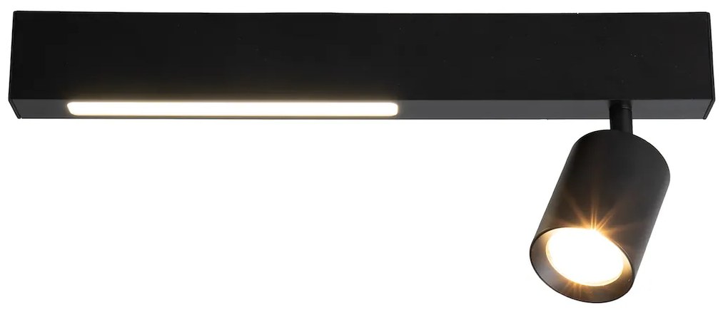 EUlight Stropné svietidlo Magnet, 1x čierne kovové tienidlo + 1x LED 5W, b
