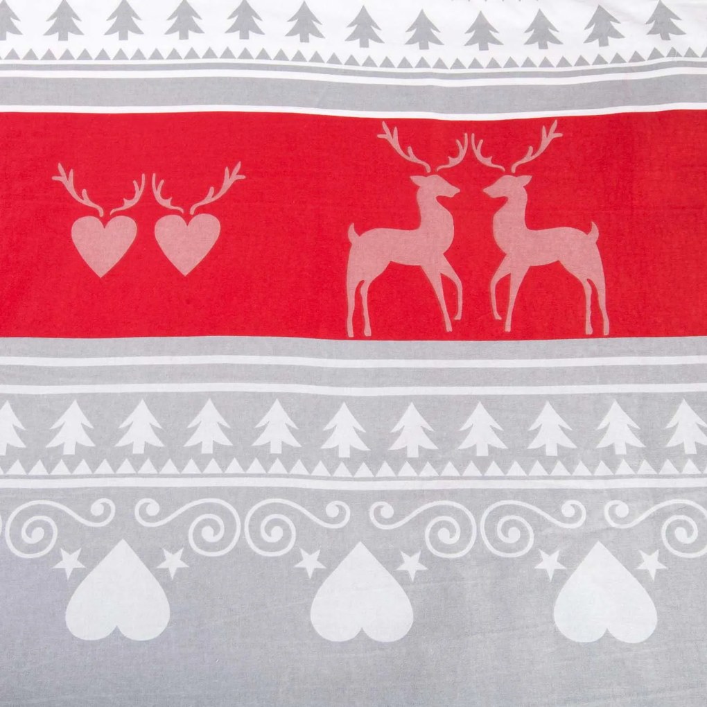 VIANOČNÉ FLANELOVÉ OBLIEČKY FLANELOVE 200X220 CM, 2KS 70X80 CM VZOROVANÉ