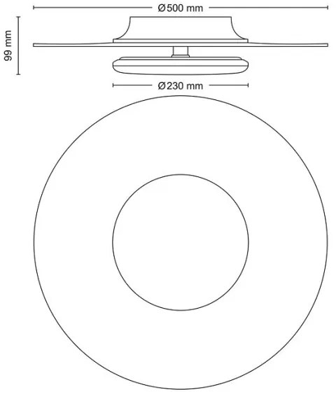 Philips- LED Stmievateľné stropné svietidlo GARNET SCENE SWITCH LED/40W/230V 2700K