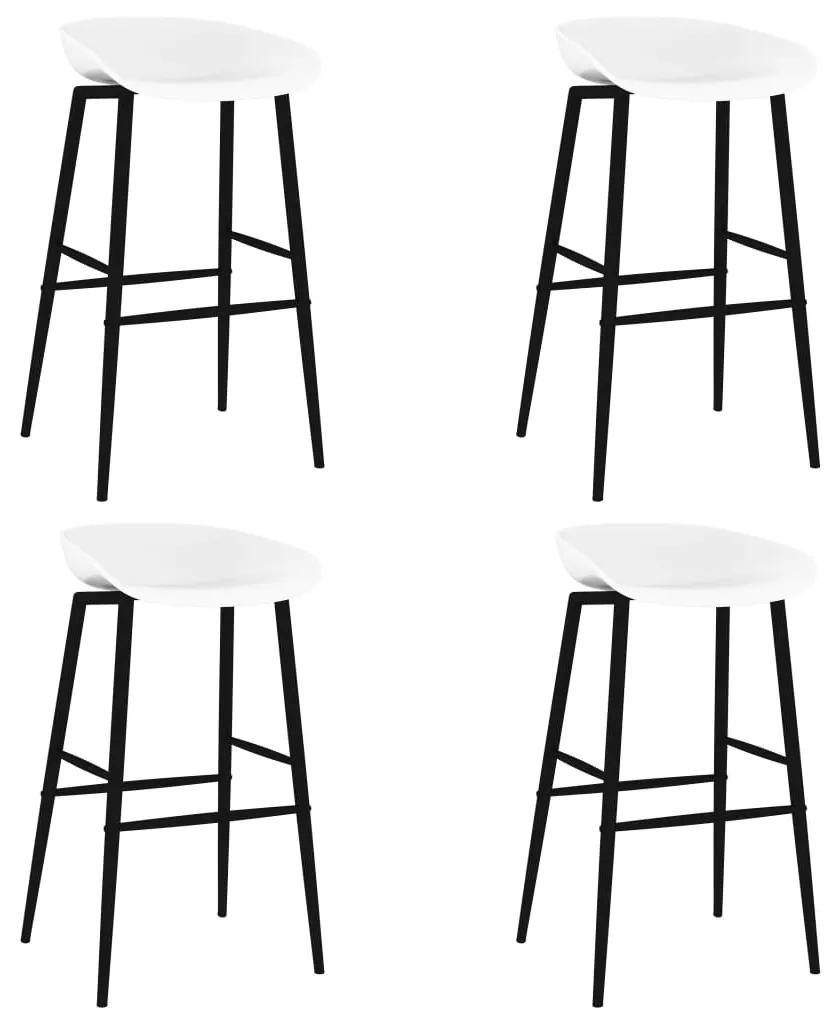 Barové stoličky 4 ks biele 248168
